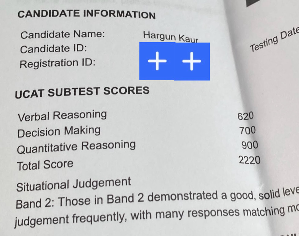 Hargun - 3-week MAX's UCAT score
